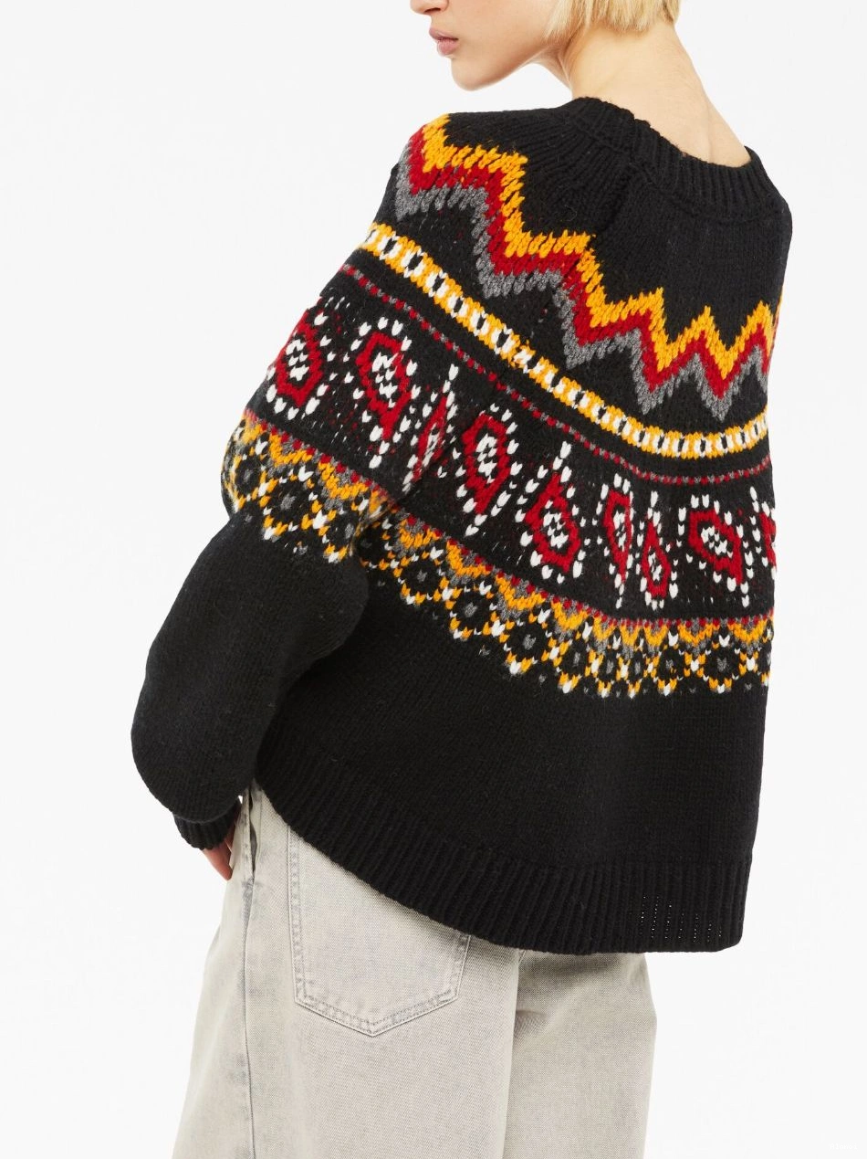Affordable Women jumper intarsia-knit Antarctic Alanui Circle 0728